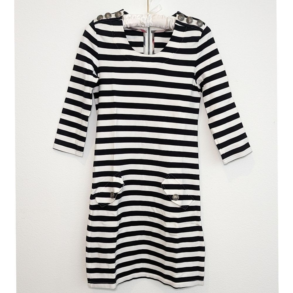 Burberry 100% Cotton Blue Label Marinière Dress